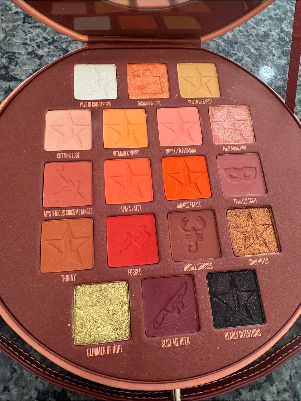 Jeffree Star pricked artistry Eyeshadow Palette very gently used:)